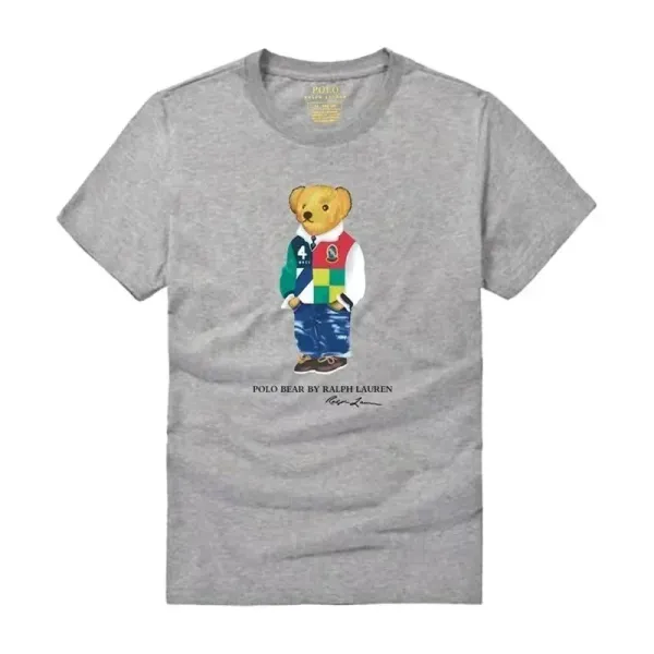 Ralph Lauren Polo Bear Graphic Gray T-Shirt - 1