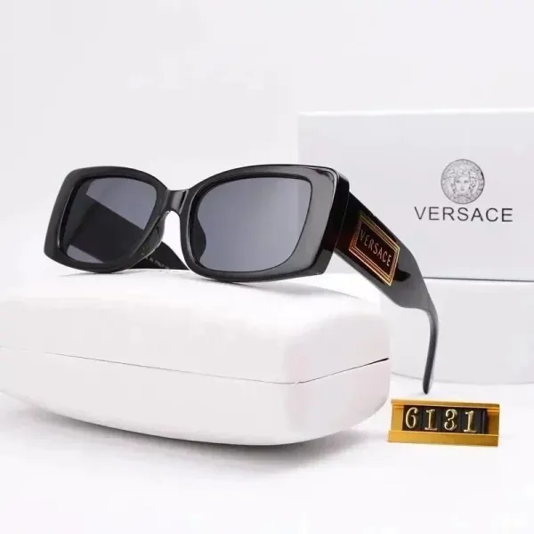 Versace Square Frame Blue Acetate Sunglasses - 9