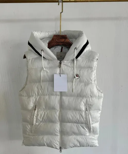 Moncler Maya Vest White Down Vest - 1