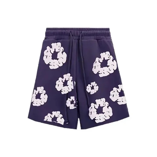 Design Scrunchie-Print Lounge Shorts Gray - 8