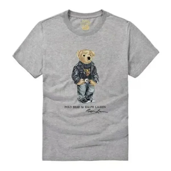 Ralph Lauren Polo Bear Graphic Gray T-Shirt - 1