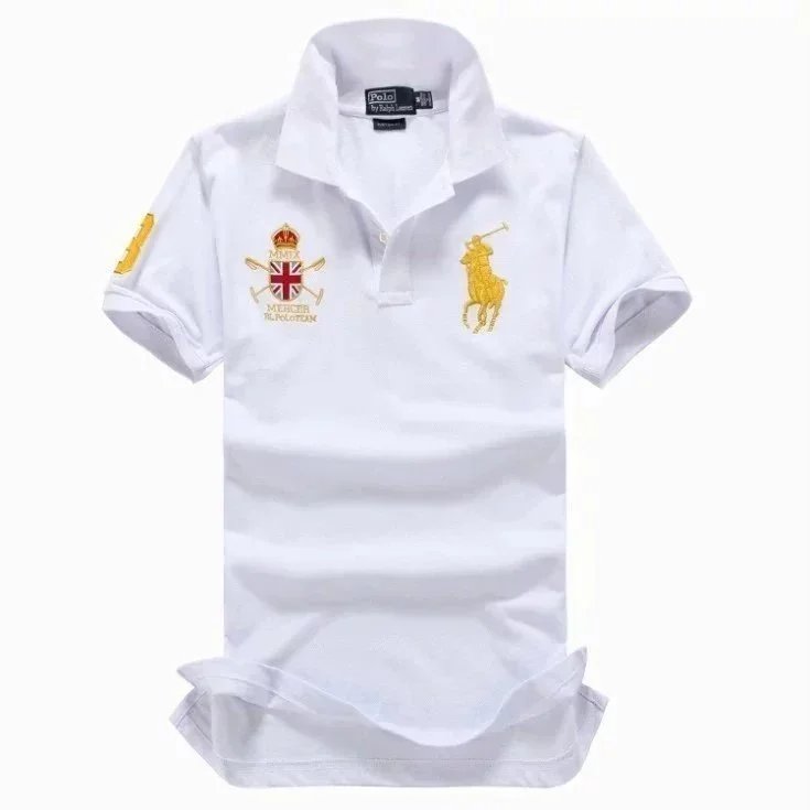 Ralph Lauren Polo Custom Fit White Polo Shirt - 1
