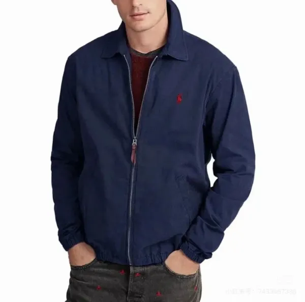 Polo Ralph Lauren Classic Cotton Twill Jacket Navy Outerwear - 4