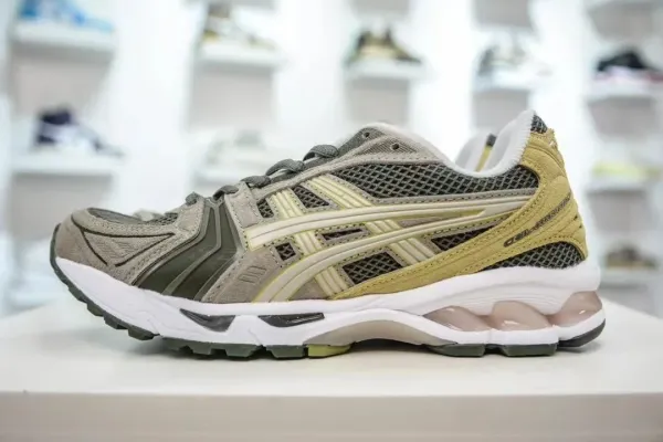 Asics Gel-Kayano 14 Olive Beige Running Shoes - 1