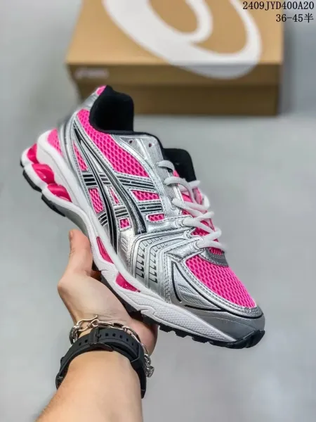 Asics Gel-Kayano 14 Silver Blue Running Shoes - 10
