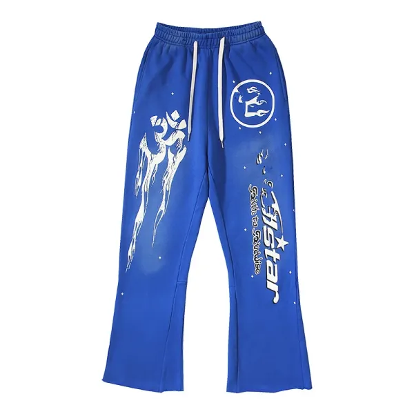 Mystar Cosmic Print Blue Sweatpants - 1