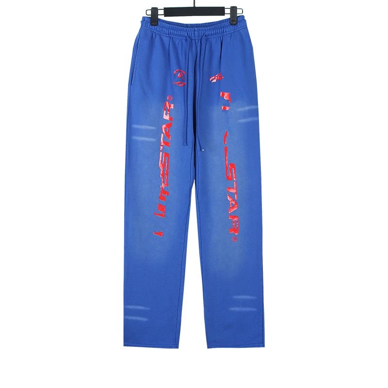 Lil Star Logo Print Blue Sweatpants - 1