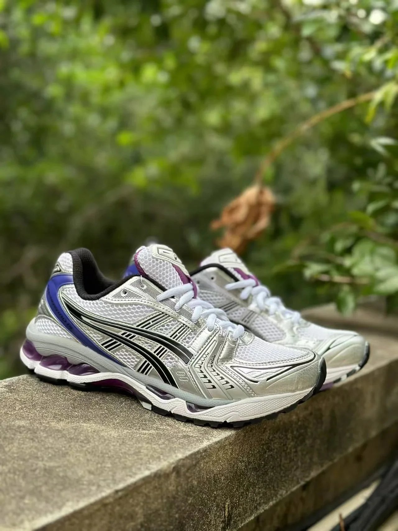 Asics Gel-Nimbus 12 Silver Purple Running Shoes - 1