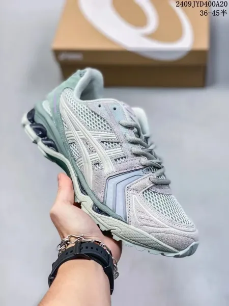 Asics Gel-Kayano 14 Pastel Green Mesh Running Shoes - 1