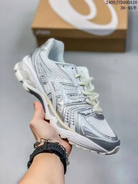 Asics Gel-Kayano 14 Silver Blue Running Shoes - 6