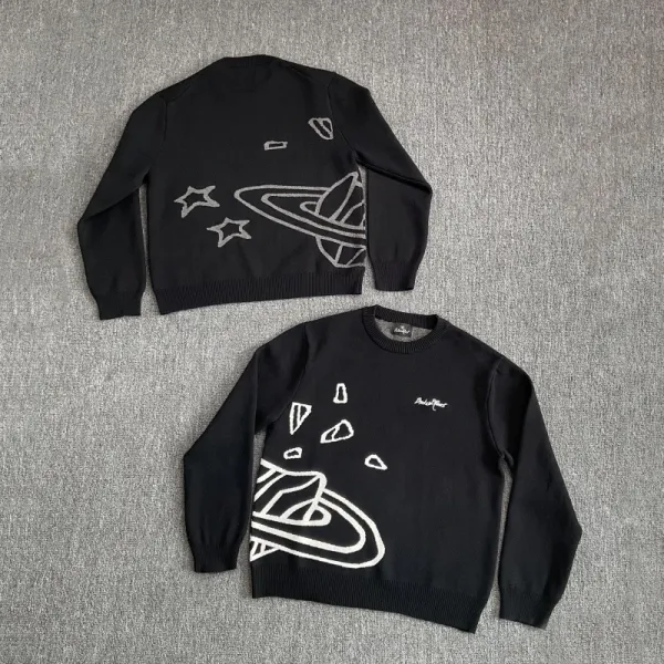 Philipp Plein Graphic Knit Sweater Black - 12