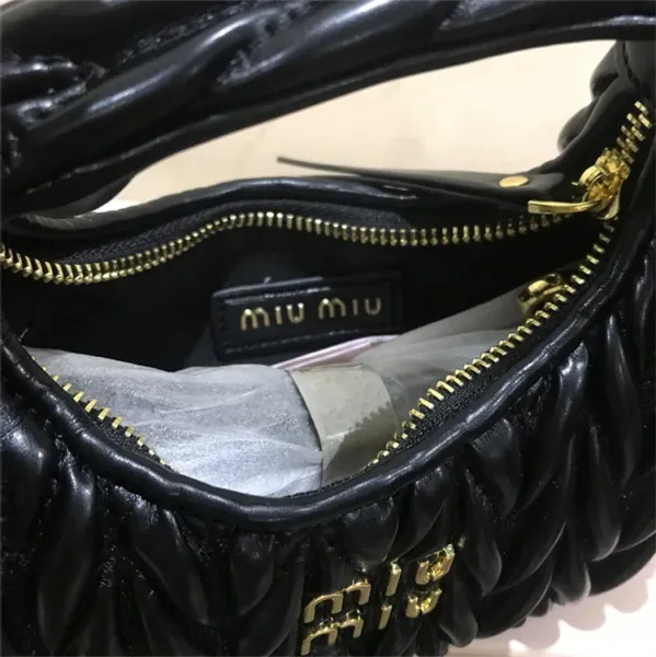 Miu Miu Matelassé Hobo Bag White - 9