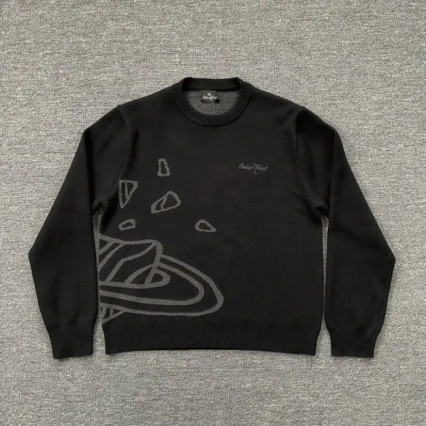 Philipp Plein Graphic Knit Sweater Black - 1