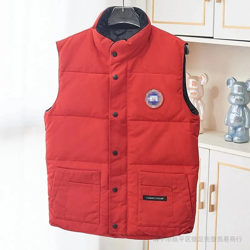 Design Puffer Vest Red Outerwear - 1