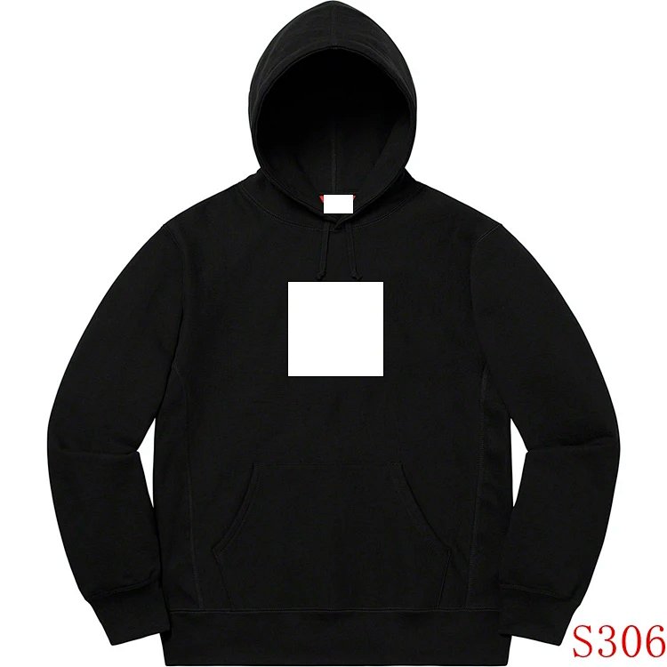 Sup 20FW Cross Box Logo Hooded Sweatshirt十字架Bogo连帽卫衣帽衫S M L XL黑色 灰色S306   5527