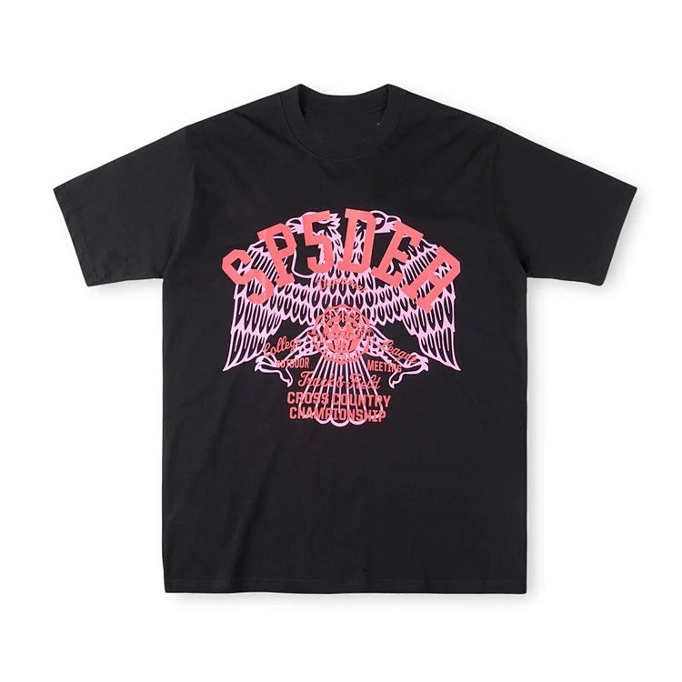 Sp5der worldwide 555555 tee 字母印花休闲短袖 黑色 白色 S-XL  SP17
