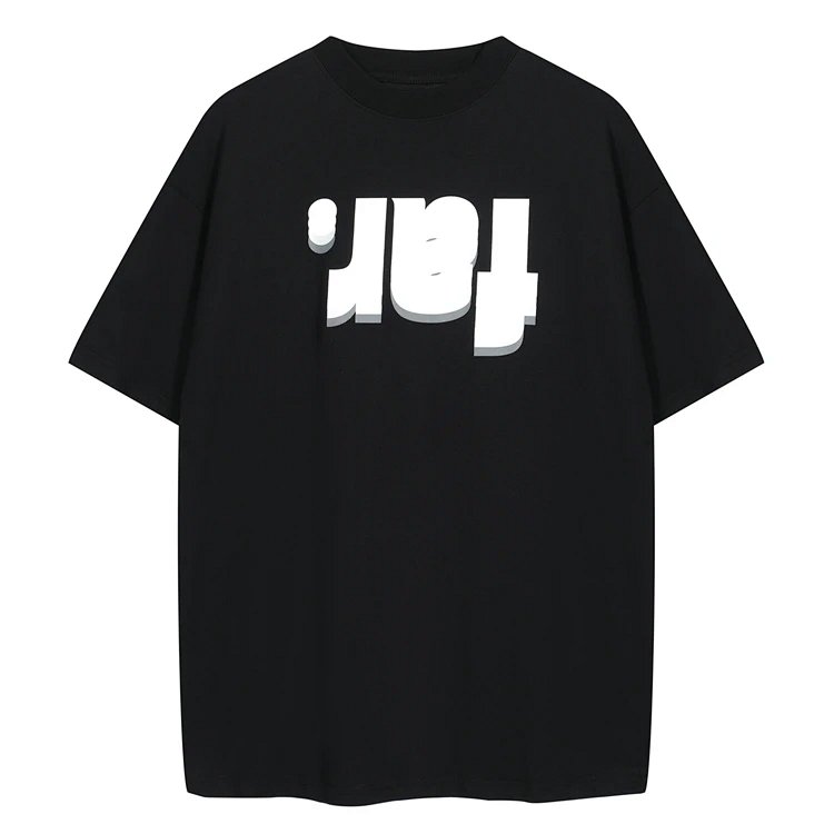 FAR.ARCHIVE FAR 24SS 字母印花短袖T恤 黑色 S-L  8015#