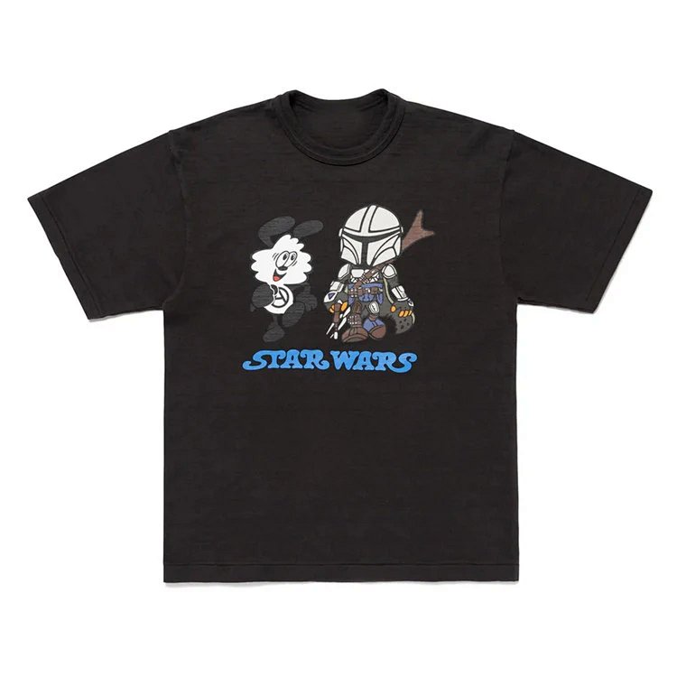 HUMAN MADE STARWARS GRAPHIC T-SHIRT "曼达洛人"星球大战电影主题印花圆领短袖t恤  颜色：黑色 白色 尺码：S M L XL  HM2548