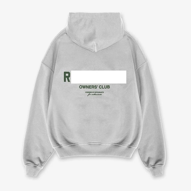 REPRESENT 极简标语logo印花连帽卫衣 咖啡色 花灰 绿色 黑色蓝标 灰色玫红标 灰棕 军绿 紫色 R478#