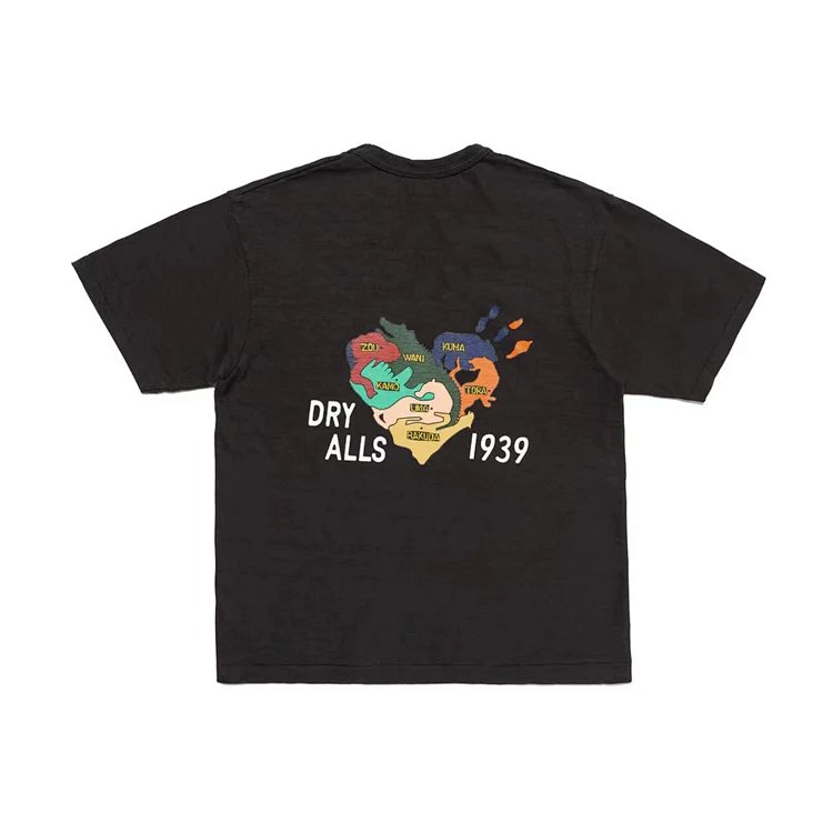HUMAN MADE FW24 复古美式招牌动物爱心地图英文印花短袖t恤  颜色：黑色 白色  尺码：S M L XL  HM1998