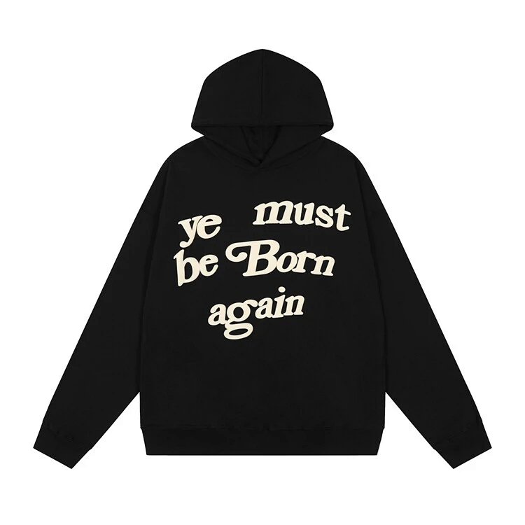 CPFM YE MUST BE BORN AGAIN HOODIE字母连帽加绒卫衣 颜色:黑色 棕色 深灰色 墨绿色 彩蓝色 姜黄色 大红色 橙色 紫色 尺码:S M L XL C206
