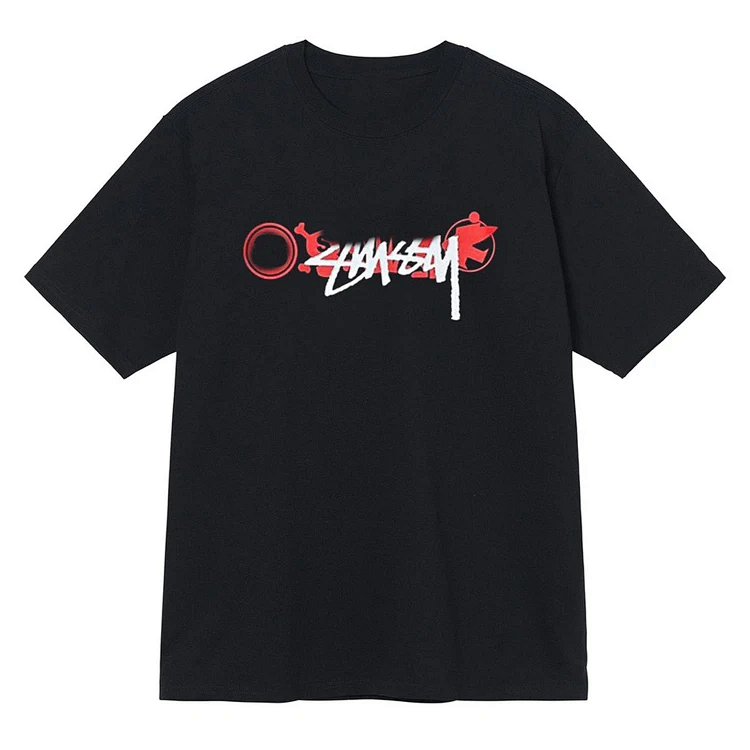 stu圆筒短袖T恤 颜色：黑色、白色 码数S、Ｍ、L、XL、XXL   STU61