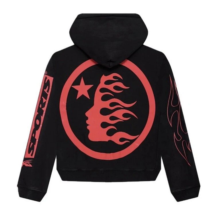 Hellstar Studios Airbrushed Skull 洗水连帽卫衣  洗水黑 码数S-M-L-XL  HT810