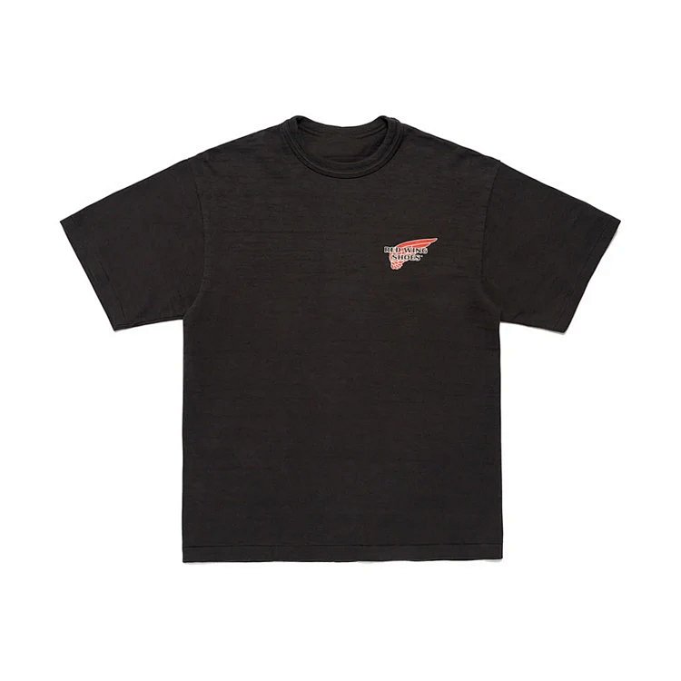 HUMAN MADE X RED WING SHOES SS26红翼联名款飞翼翅膀英文logo印花圆领短袖t恤  颜色：黑色 白色 尺码：S M L XL  HM2550