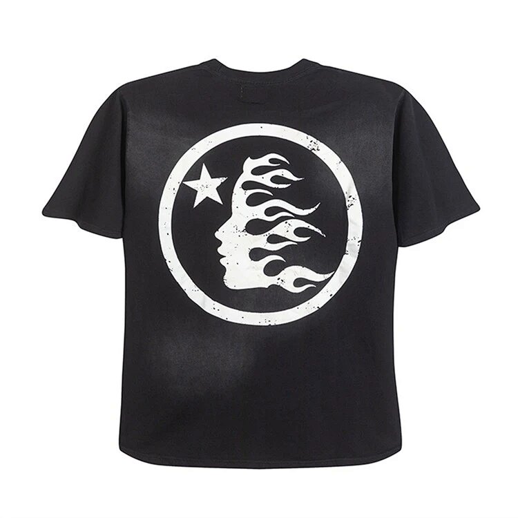 HELLSTAR STUDIOS 男女同款大logo 纯棉 短袖 T恤 洗水黑 码数S-M-L-XL HT535