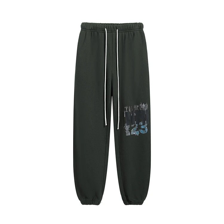 FEAR ×RRR123 INRI  LOGO字母印花卫裤 蓝光黑 1码 2码 3码  7275#