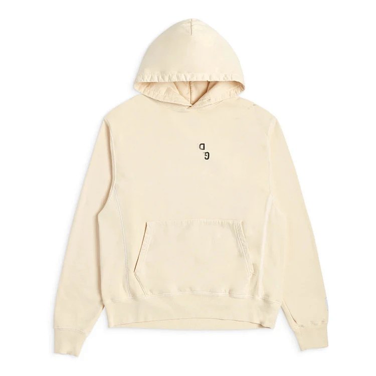 GALLERY DEPT. FUCKED UP LOGO HOODIE 翻转logo印花连帽卫衣毛圈帽衫 颜色：米杏色 尺码：S M L XL  G884