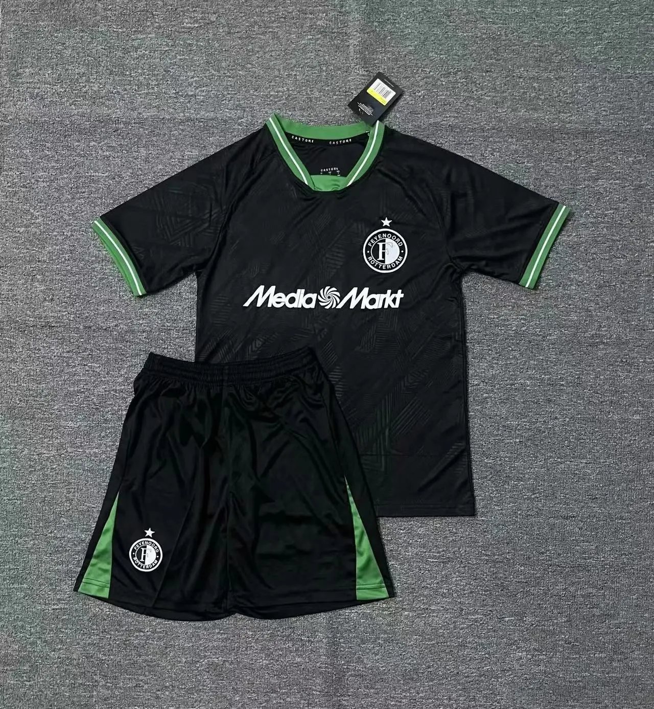 CBF Mexico National Team 2023 Away Kit Green Patterned Jersey and Shorts Set Sets - 42