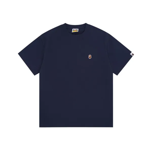A Bathing Ape Classic Logo Navy T-Shirt - 1