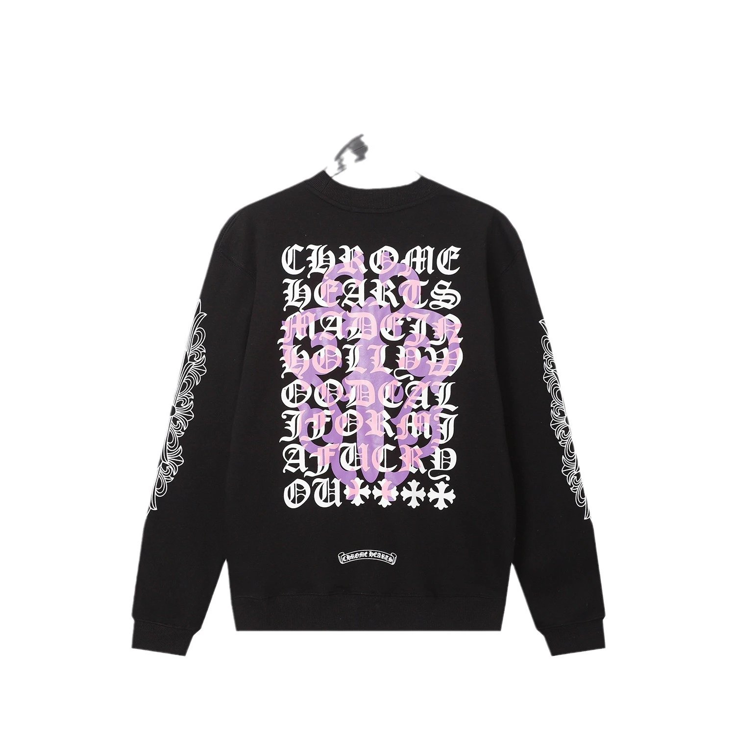 Chrome Hearts Gothic Script Print White Hoodie - 6