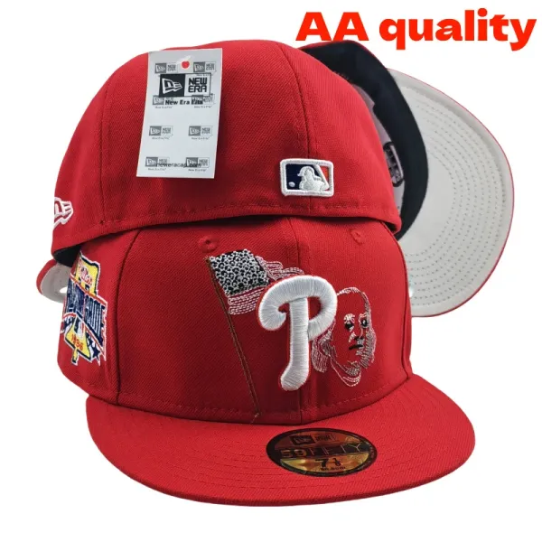 New Era x MLB Philadelphia Phillies 59FIFTY Red Commemorative Baseball Cap - 1