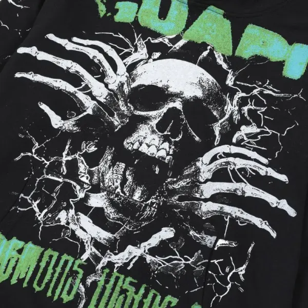 Guapi Cyberpunk Queen Black Pink Graphic Hoodie - 11