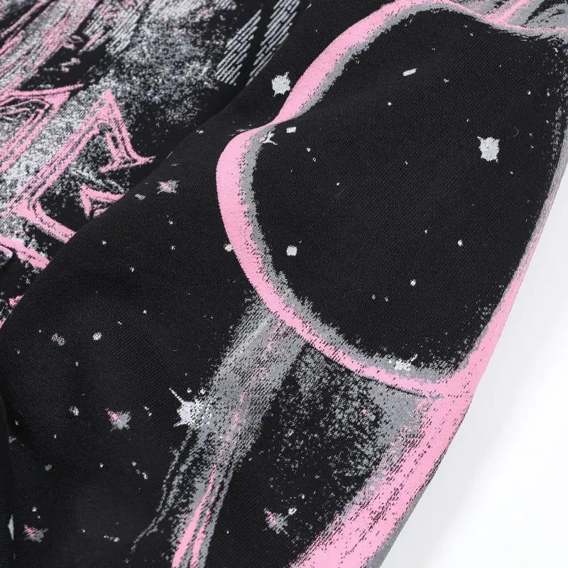 Guapi Cyberpunk Queen Black Pink Graphic Hoodie - 20