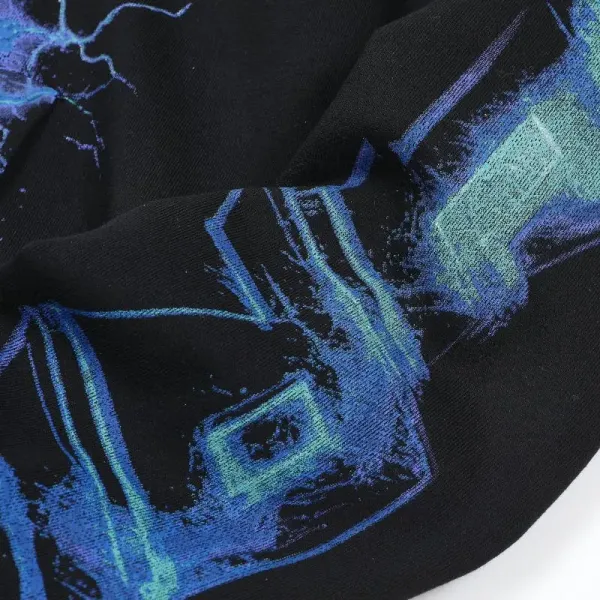 Guapi Cyberpunk Queen Black Pink Graphic Hoodie - 35