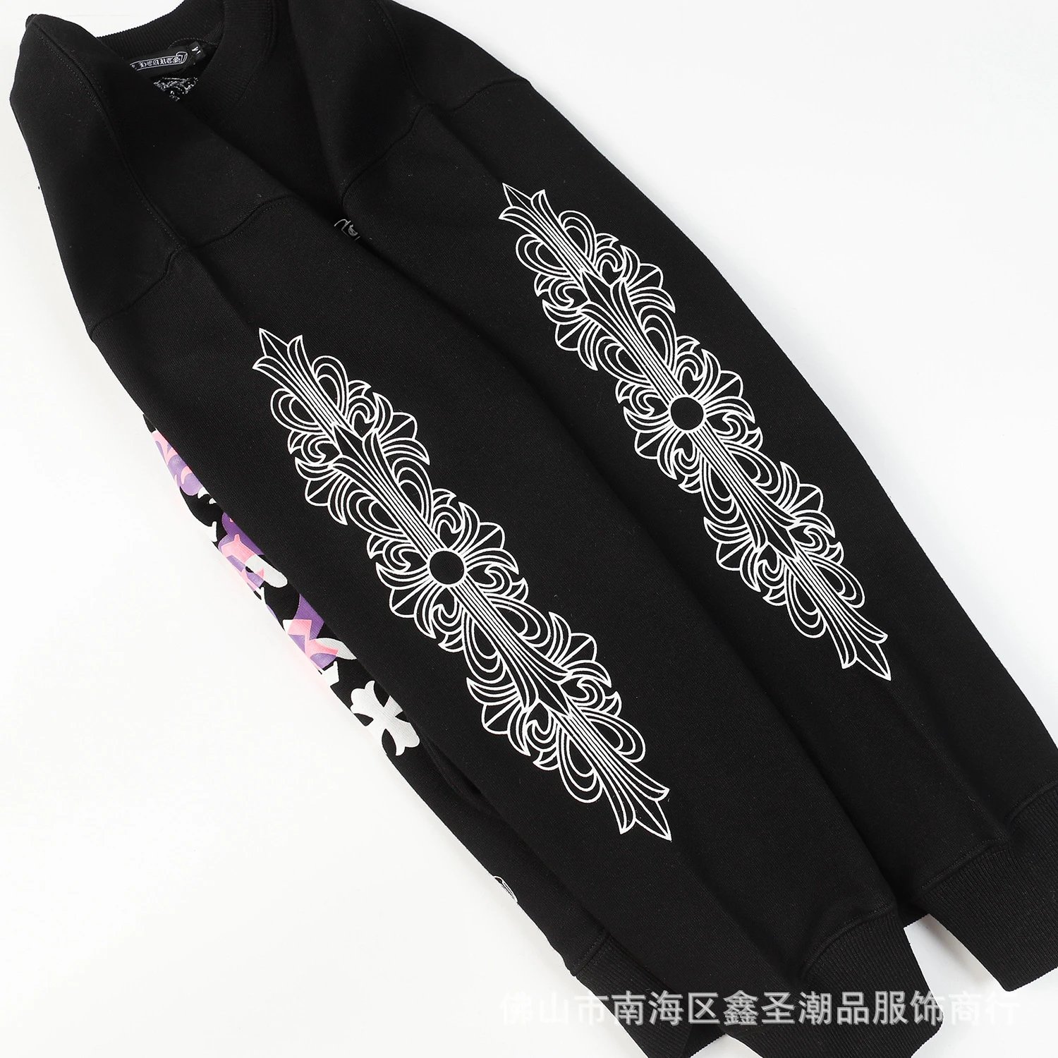 Chrome Hearts Gothic Script Print White Hoodie - 16