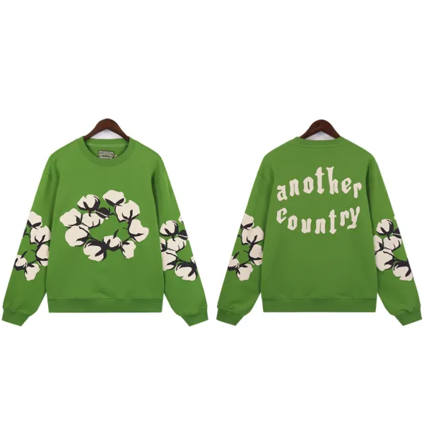 Another Country Cotton Wreath Hoodie All-Over Print Sweatshirt - 41