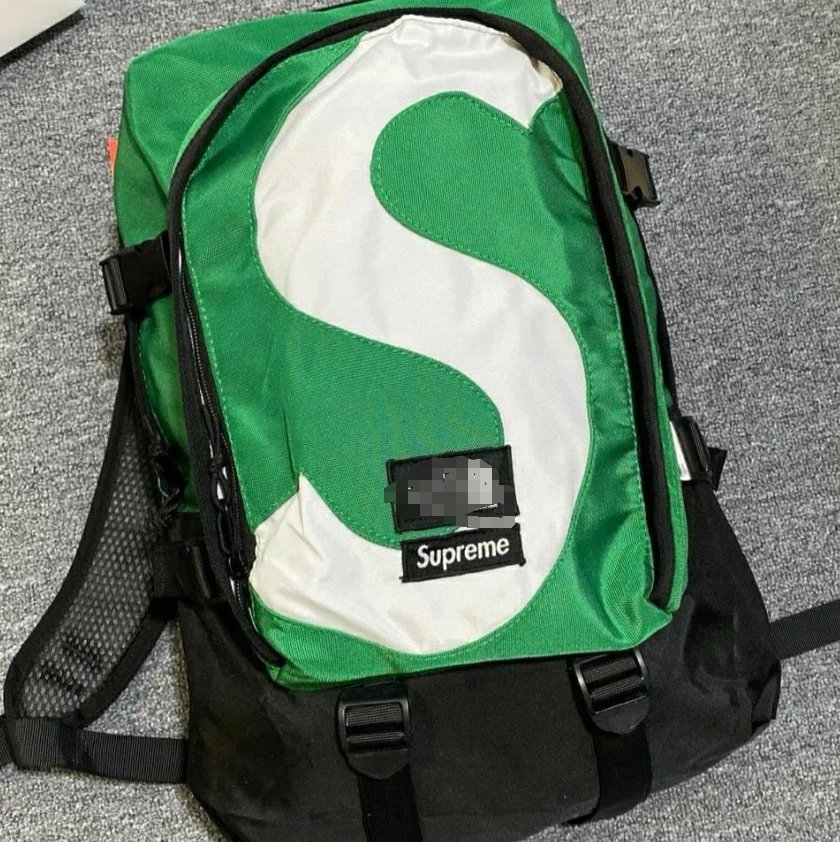 Supreme S Logo Backpack Green/Black - 1