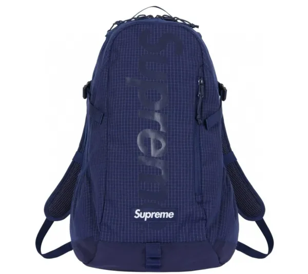 Supreme Grid Ripstop Backpack Navy - 1