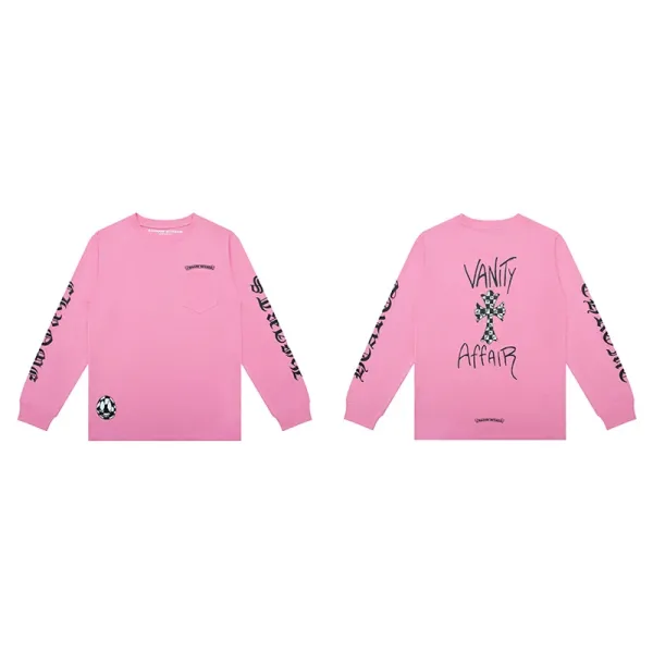 Chrome Hearts x Vanity Affair Pink Long Sleeve T-Shirt - 7