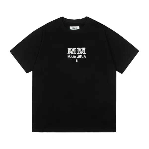 Maison Margiela MM6 Black Logo Graphic T-Shirt - 1