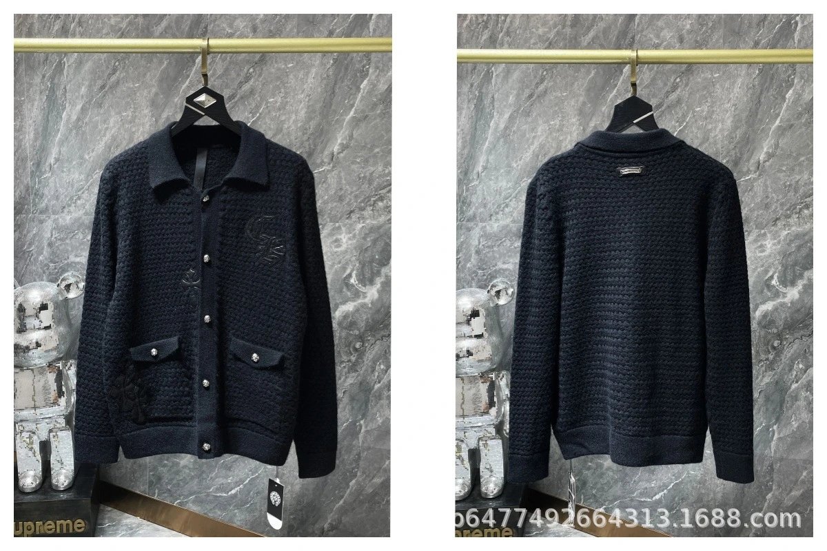 Chrome Hearts Embroidered Knit Cardigan