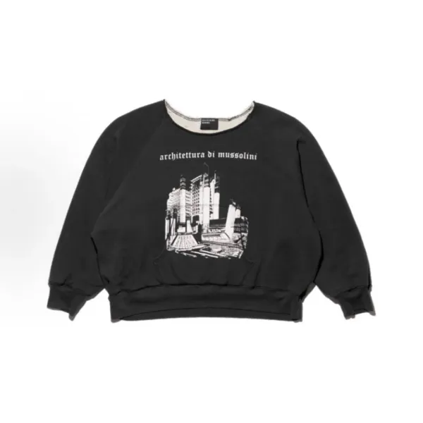 Architettura Di Mussolini Sweatshirt Black Hoodie - 1