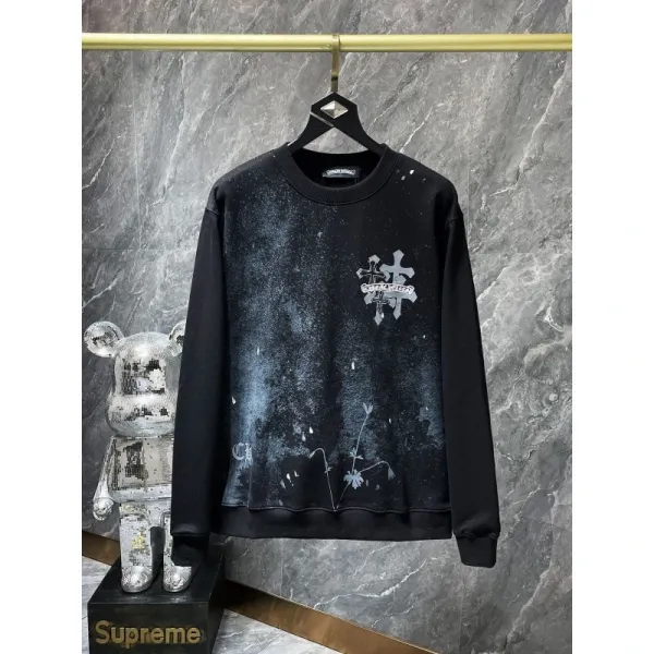 Chrome Hearts x Supreme Galaxy Print Hoodie Black - 1
