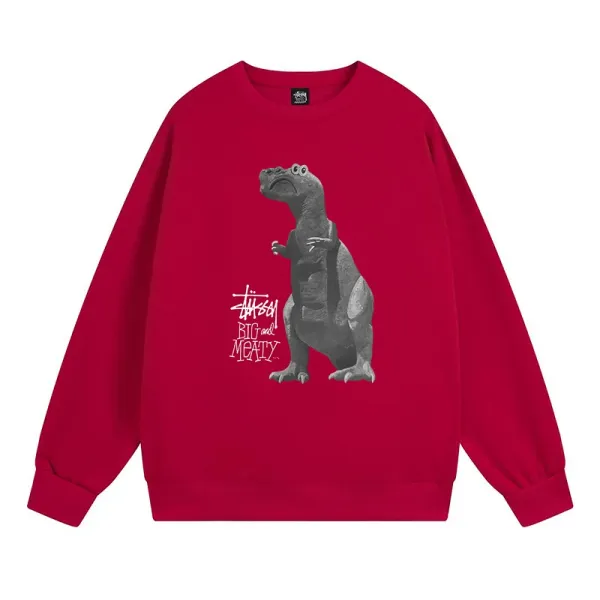 Stüssy x Pixar Big and Meaty T-Rex Red Hoodie - 1