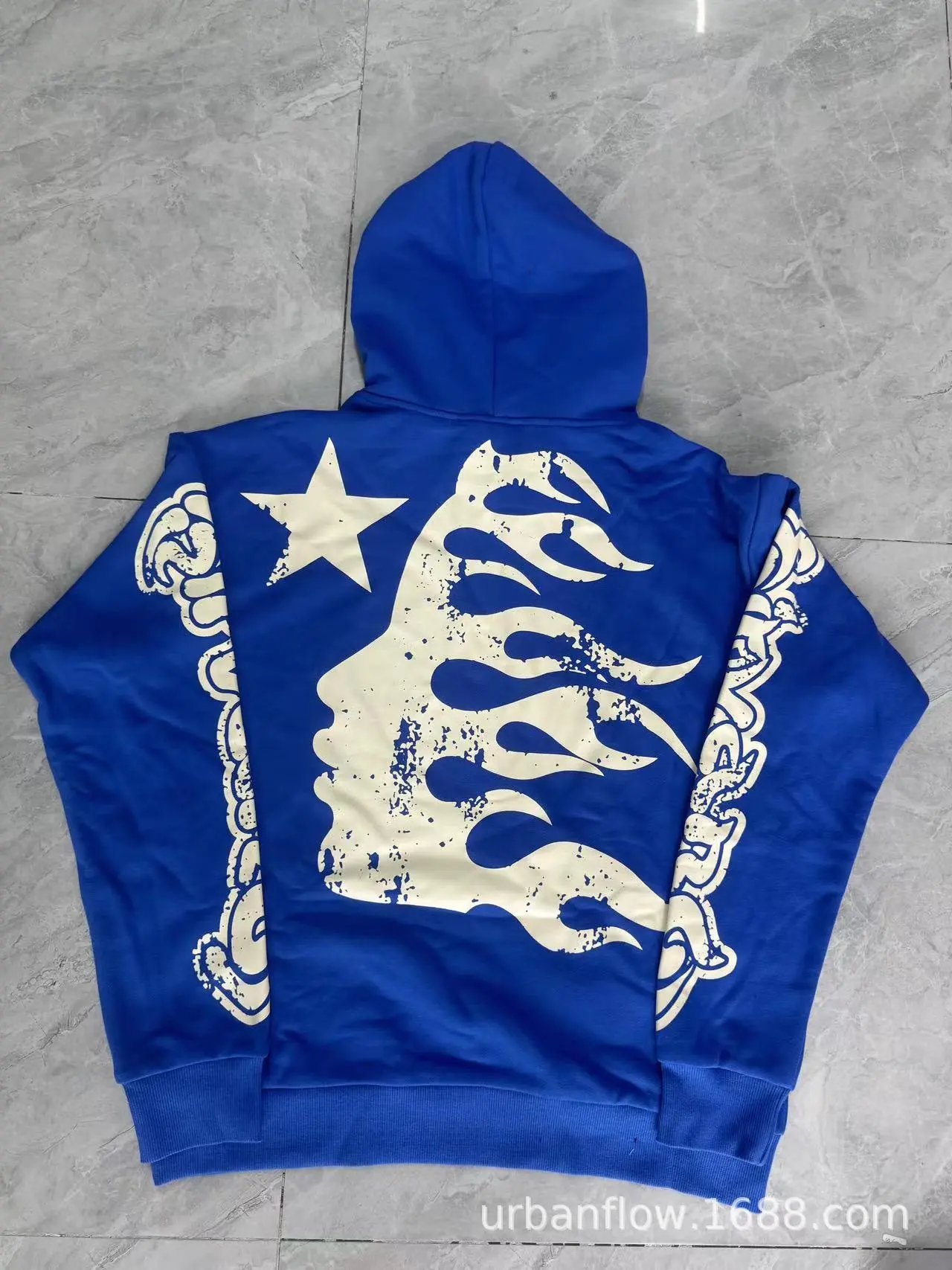 Hellstar Star Flame Black Hoodie - 7