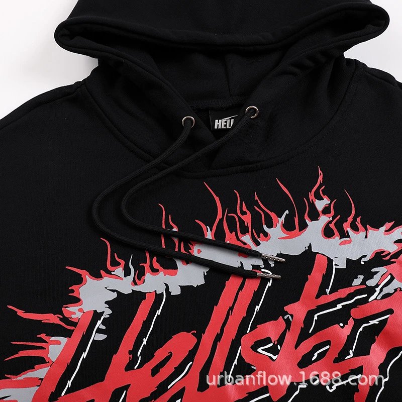 Hellstar Star Flame Black Hoodie - 32